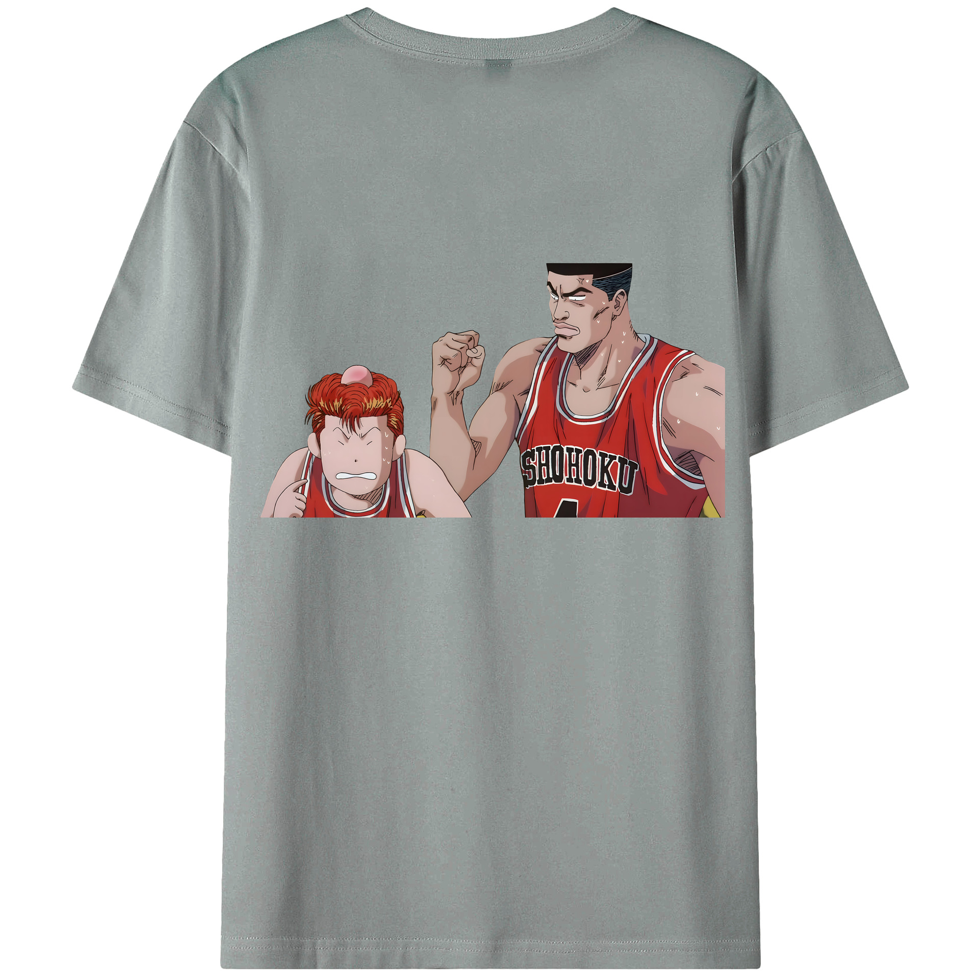 （画像用） SLAM DUNK／スラムダンク 綿100％ メンズ半袖Tシャツ（バックプリント） 通気性
